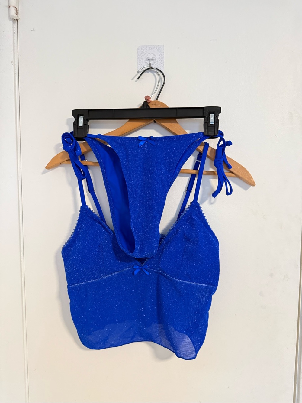 Bright Blue Tankini sparkly size L